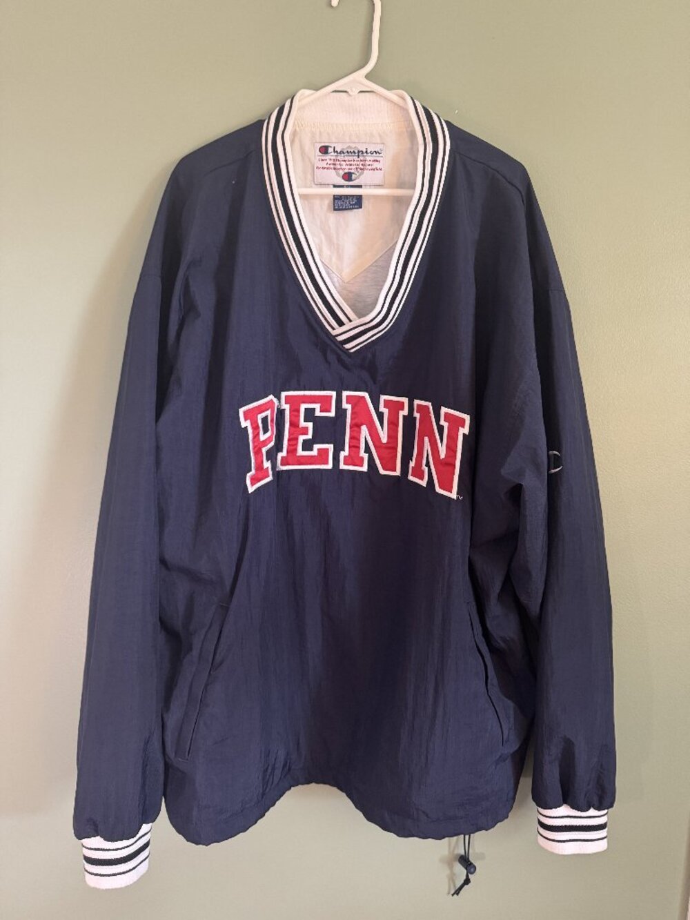 Champion Penn Pullover Windbreaker — XXL